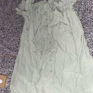 Sage green hi-low dress